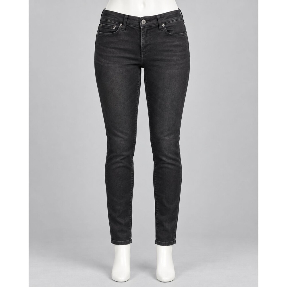 Lucky Brand Womens Black Skinny Jeans Low Rise Stretch Denim Classic 4/27